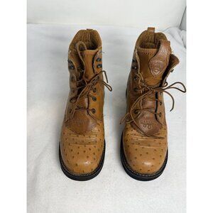 Ariat Boots Womens Size 9.5B  Western Leather Cowboy Boots Kiltie Faux Ostrich